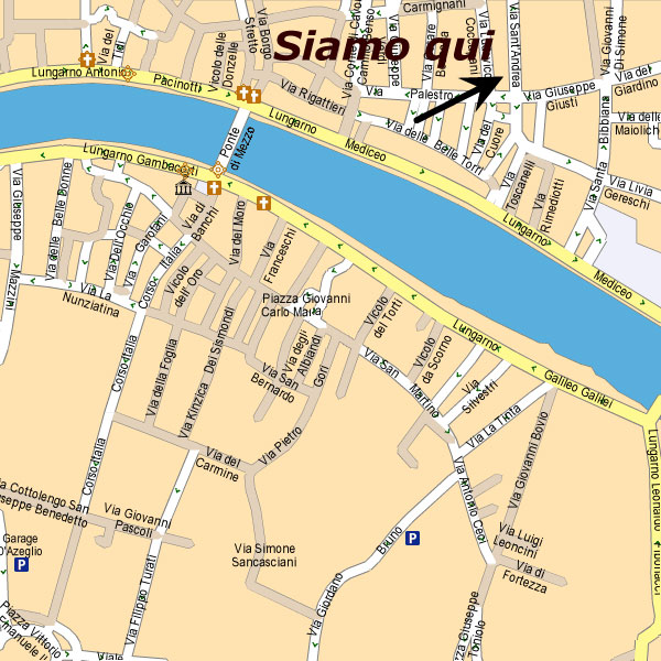 cartina di Pisa